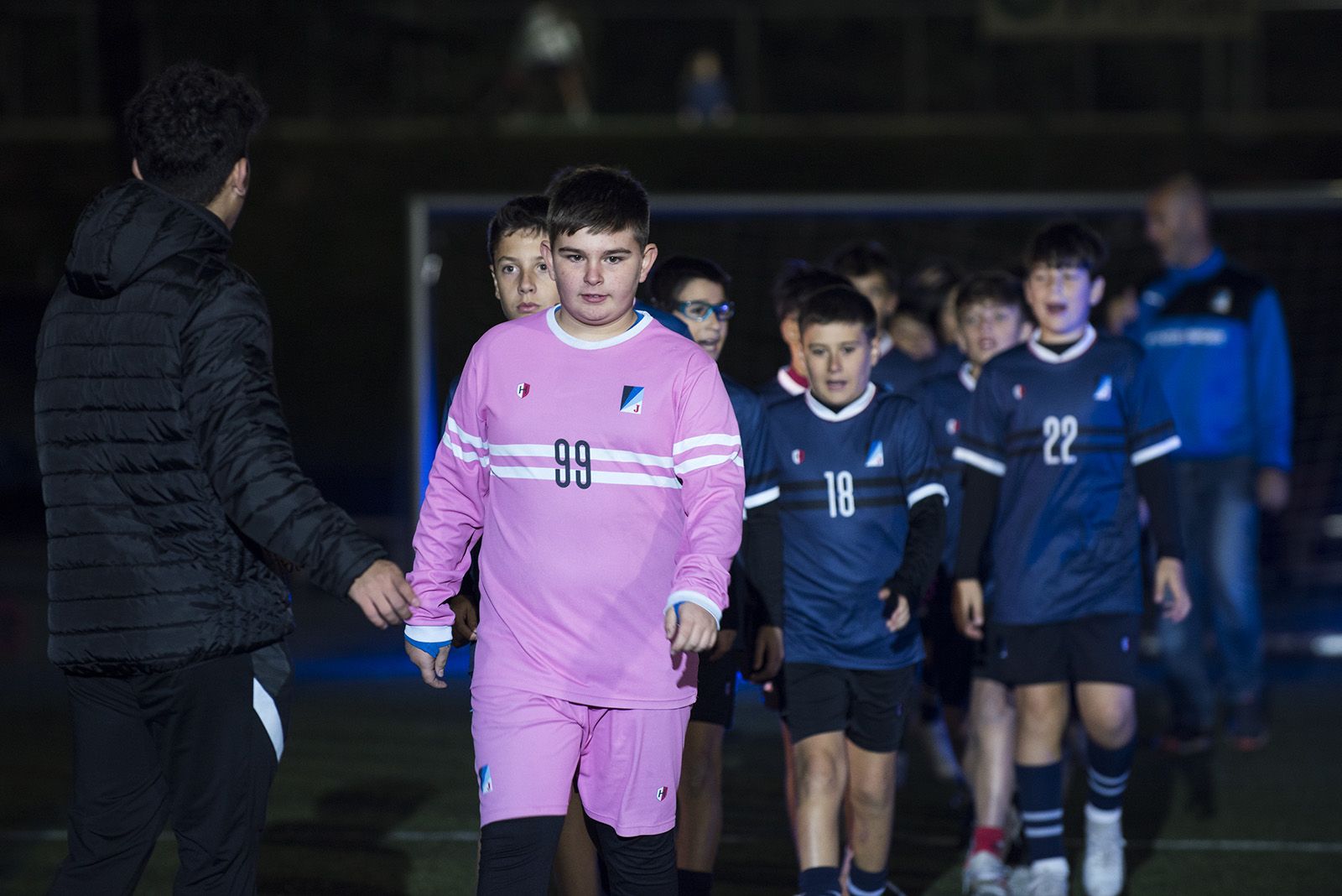 Presentació d'equips de la secció de futbol del Junior FC. FOTO: Bernat Millet.