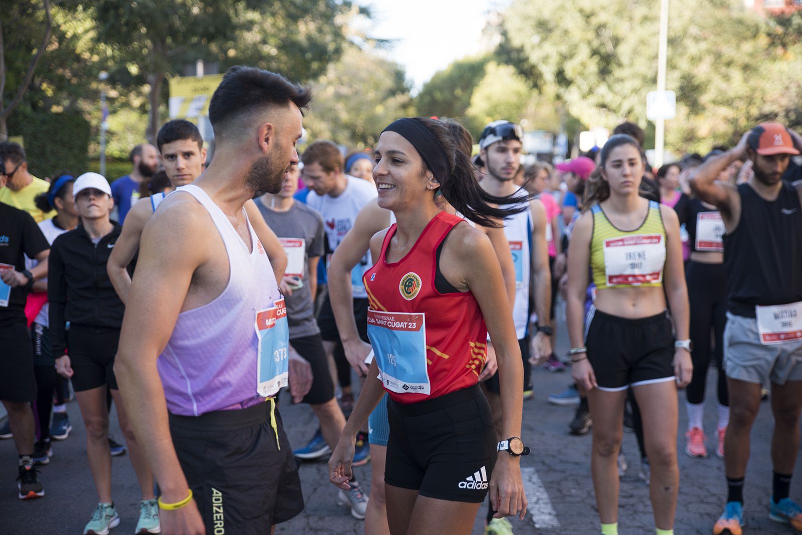 Sortida de la cursa de 5 quilòmetres de la 37a Mitja Marató de Sant Cugat. FOTO: Bernat Millet.