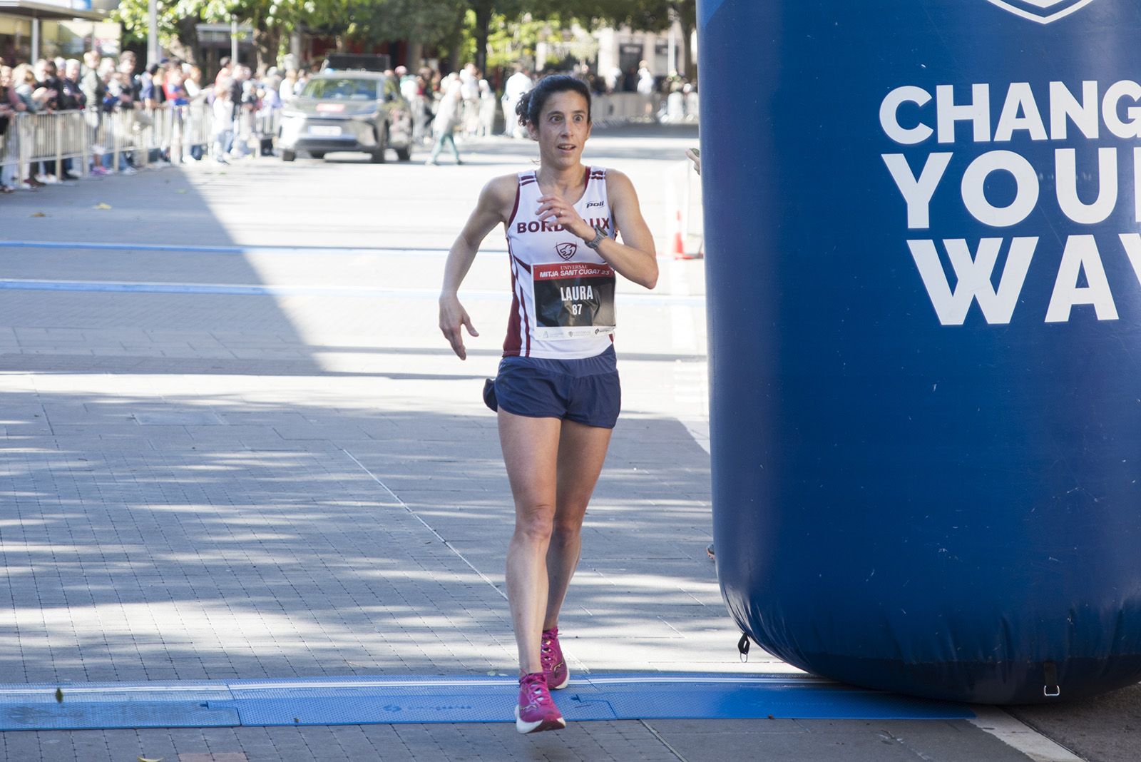 Laura Bel va ser segona en la 37a Mitja Marató de Sant Cugat. FOTO: Bernat Millet