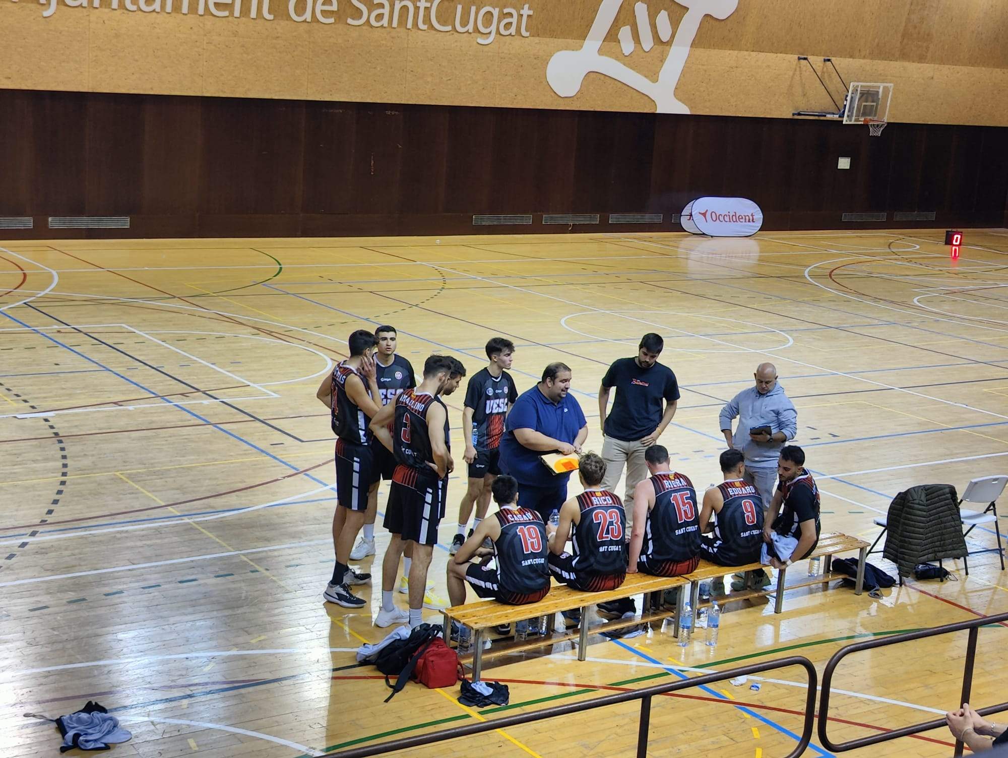 La Unió Esportiva Sant Cugat en un partit. FOTO: E.M.