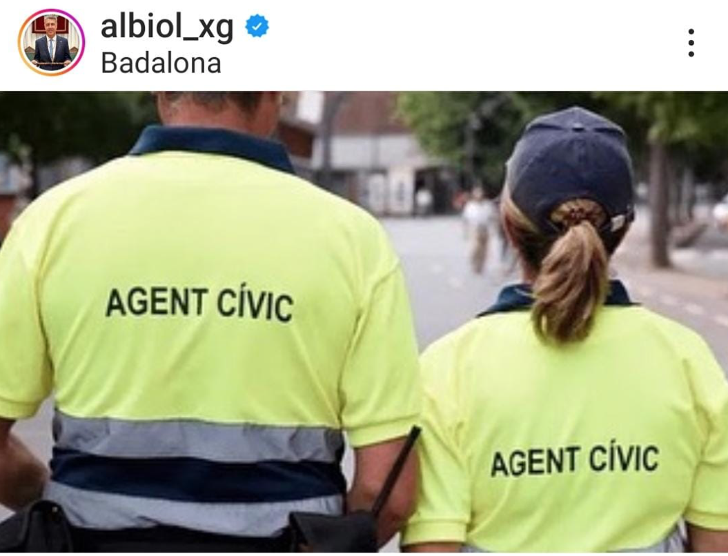 Captura de pantalla de l'Instagram de García Albiol