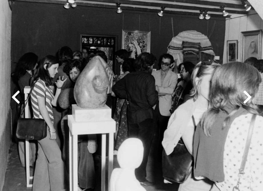 Primer espai de Canals Galeria d’Art a Alfonso Sala. 1973. FOTO: Cedida