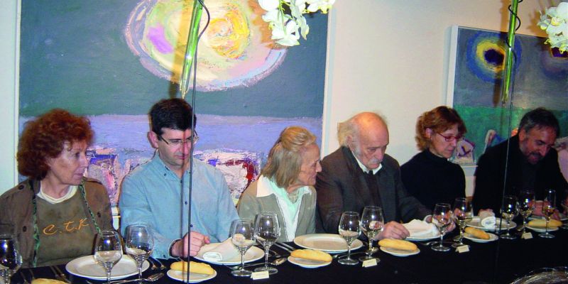 Sopar amb Jaume Muxart. 2007. FOTO: Cedida