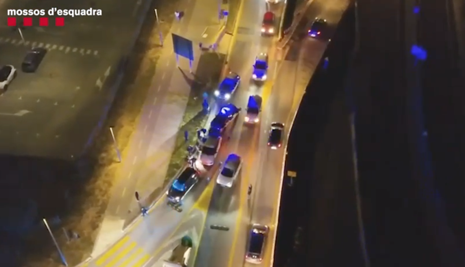 Dispositiu dels Mossos i Policia Local FOTO: Mossos 