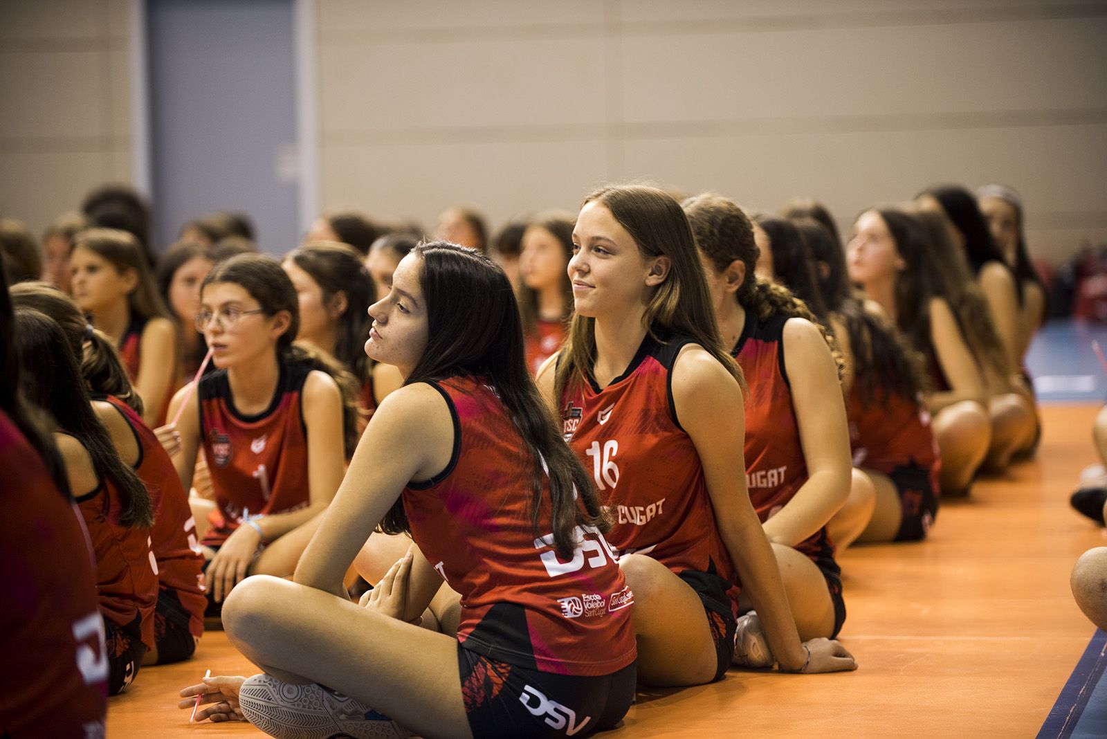 Presentació dels equips del Club Voleibol Sant Cugat. FOTO: Bernat Millet.