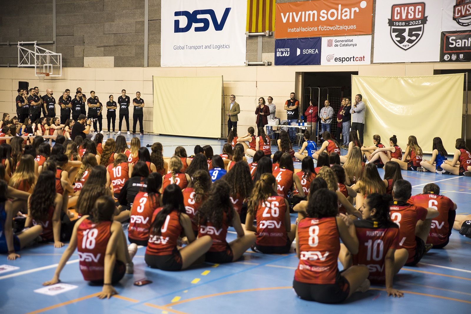 Presentació dels equips del Club Voleibol Sant Cugat. FOTO: Bernat Millet.