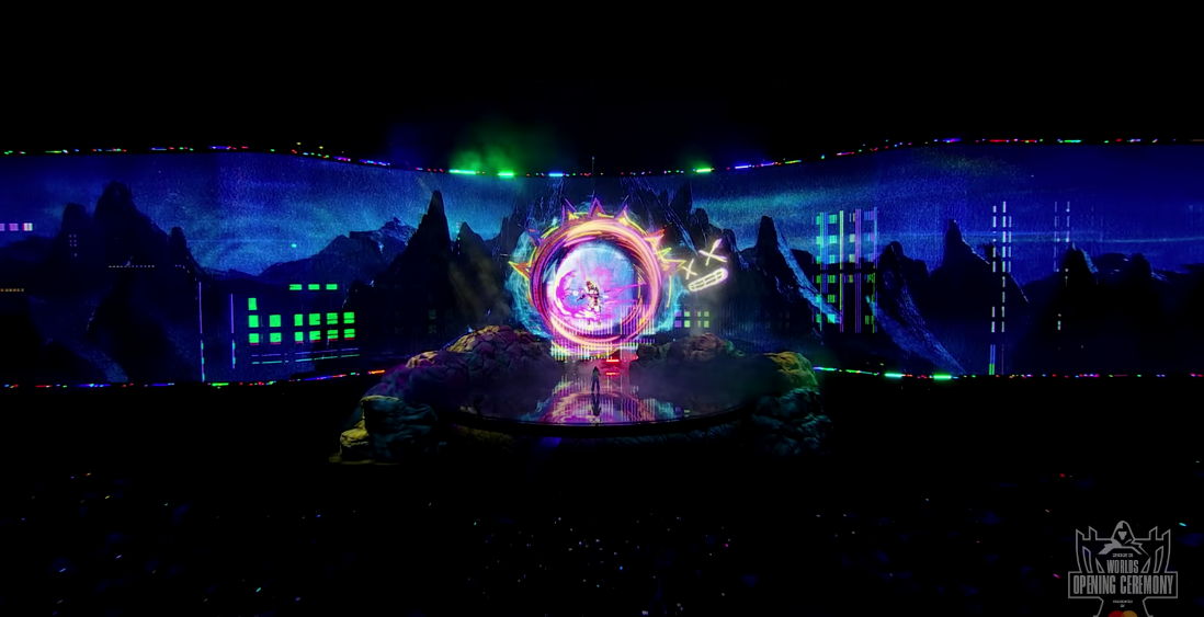 Espectacle d'obertura de la Final del League of Legends. Foto: cedida
