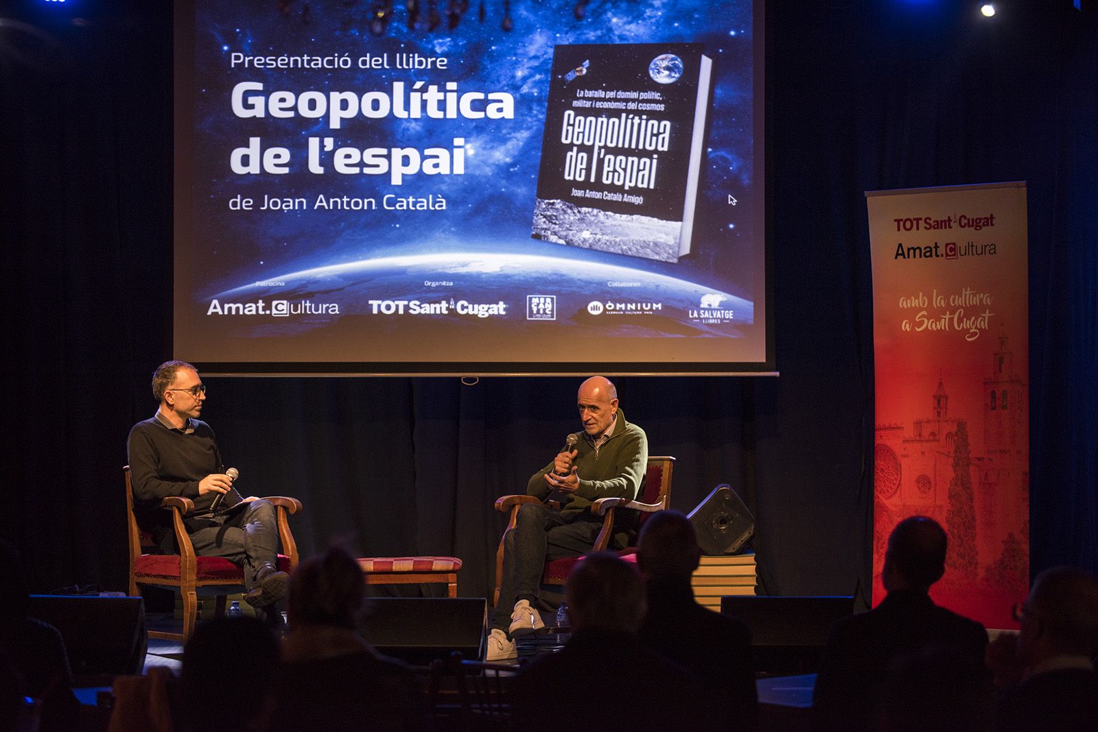 Presentació del llibre 'Geopolítica de l'espai' de Joan Anton Català. FOTO: Bernat Millet.