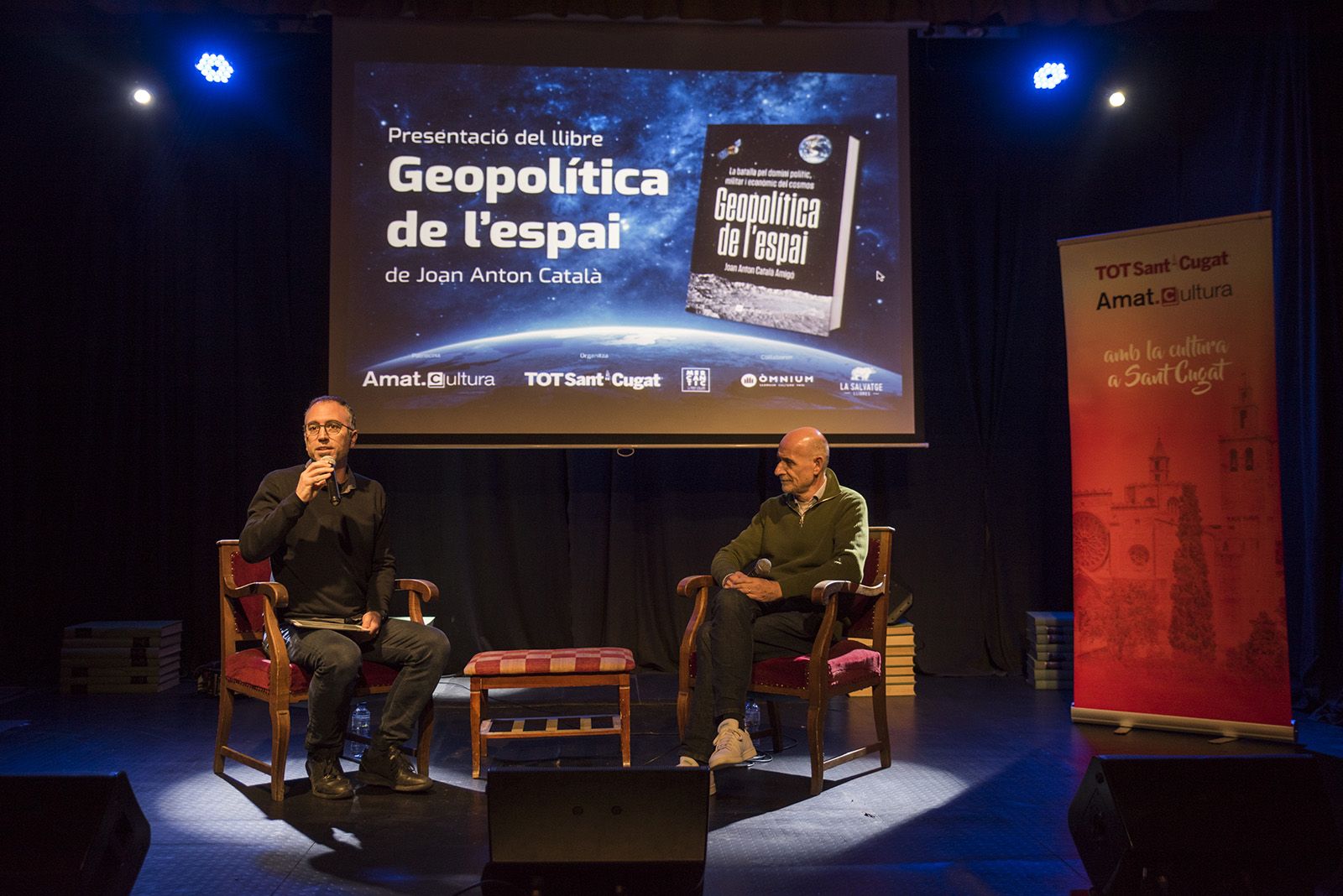 Presentació del llibre 'Geopolítica de l'espai' de Joan Anton Català. FOTO: Bernat Millet.