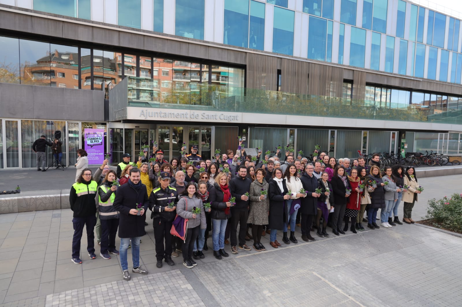 Dia internacional per l'eliminació de la violència envers les dones FOTO: Ajuntament de Sant Cugat