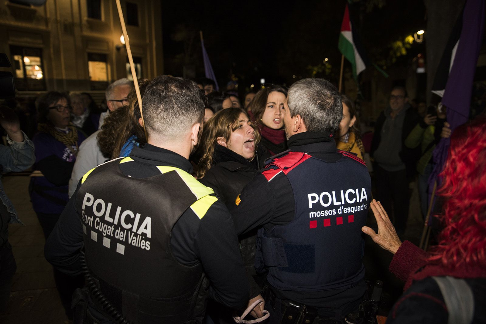 Manifestació Feminista contra les violències masclistes del 25-N. FOTO: Bernat Millet.