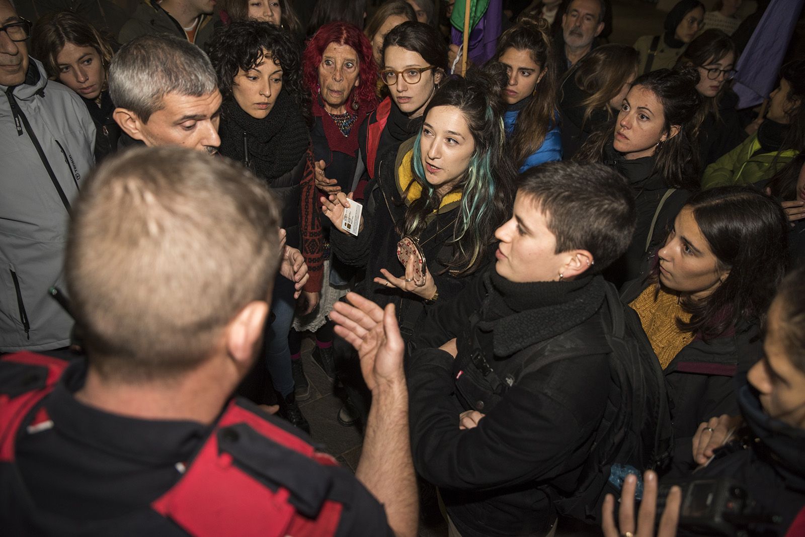 Manifestació Feminista contra les violències masclistes del 25-N. FOTO: Bernat Millet.