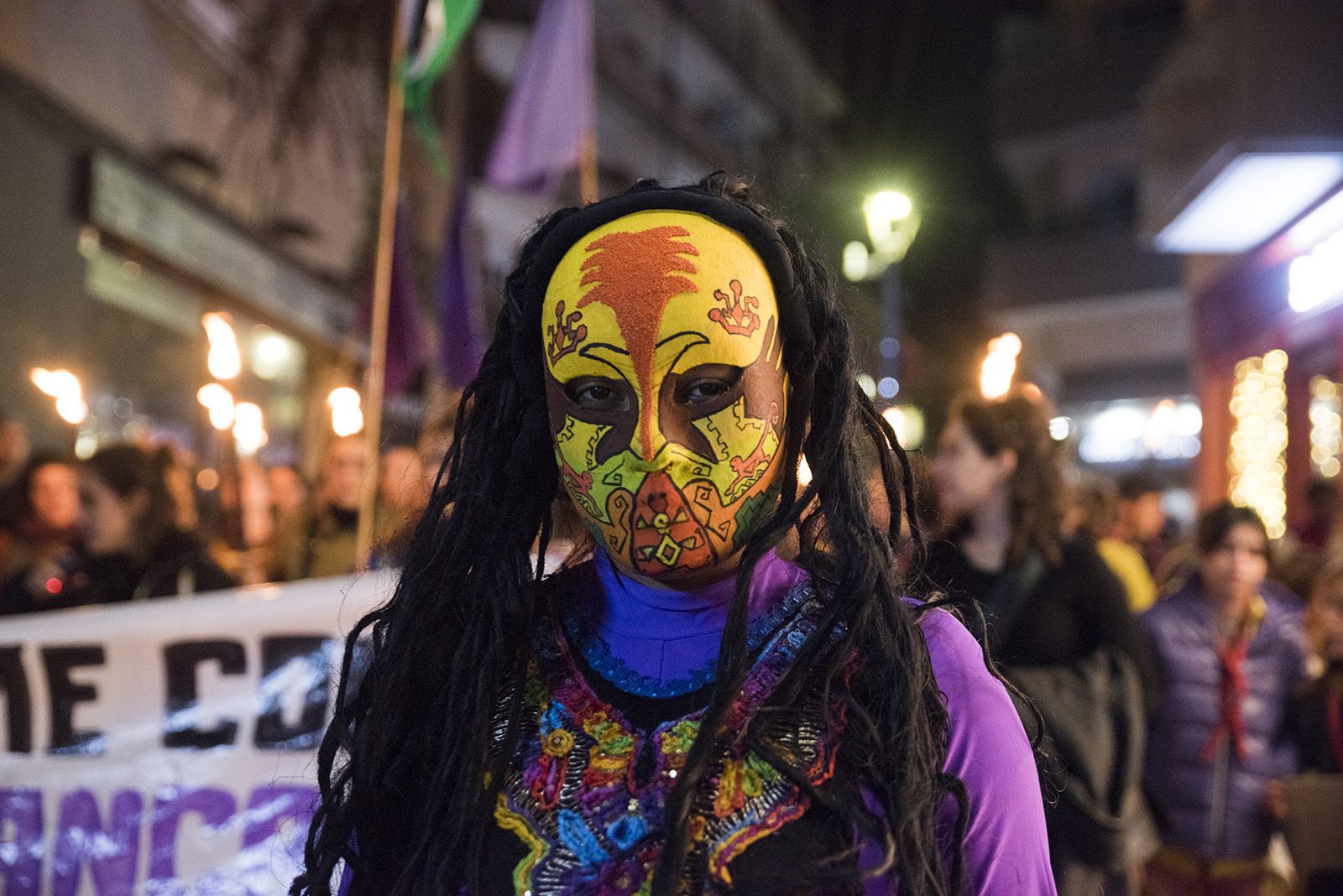 Manifestació Feminista contra les violències masclistes del 25-N. FOTO: Bernat Millet.