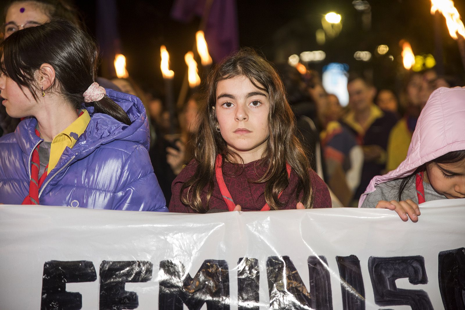 Manifestació Feminista contra les violències masclistes del 25-N. FOTO: Bernat Millet.