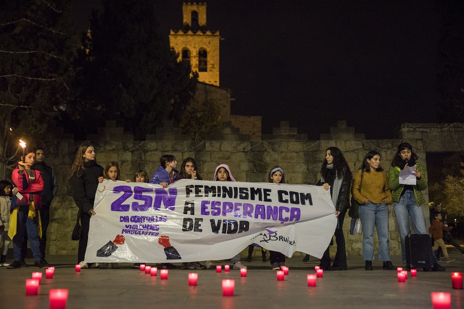 Manifestació Feminista contra les violències masclistes del 25-N. FOTO: Bernat Millet.