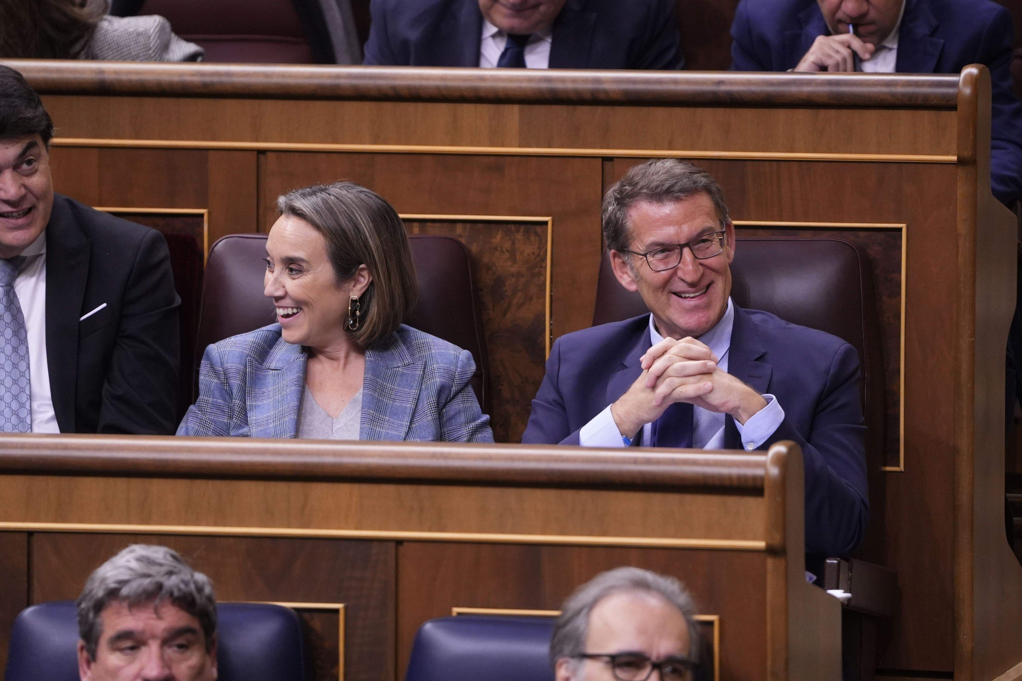 Cuca Gamarra i Alberto Nuñez Feijóo FOTO: ACN