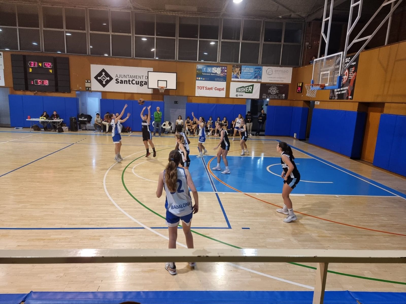 Desfeta del Qbasket Sant Cugat a casa davant un dels equips capdavanters de la classificació. FOTO: Cedida