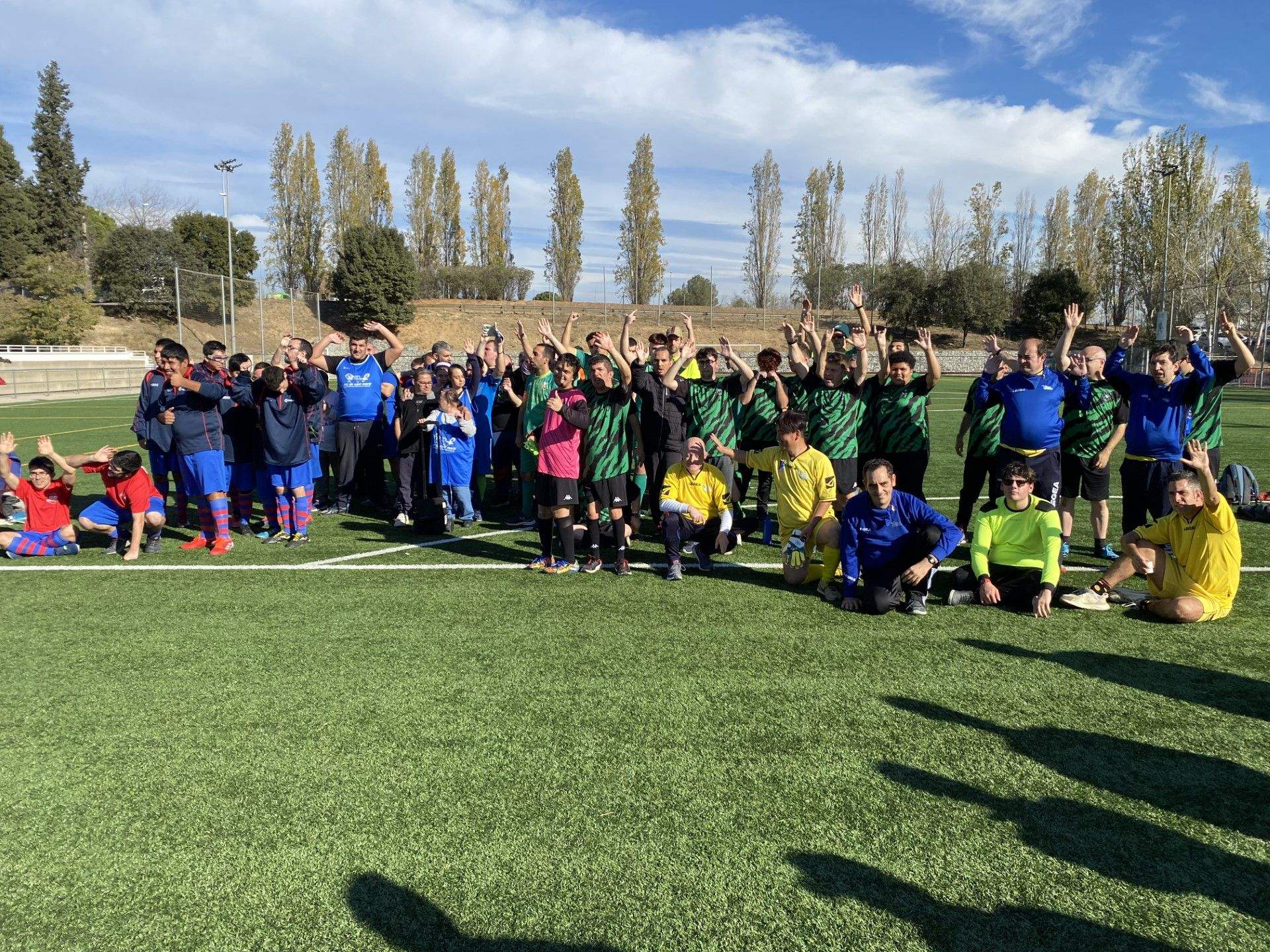 El 1r Torneig Inclusiu de futbol 7 de la Penya Blaugrana Sant Cugat. FOTO: Àlex López Puig