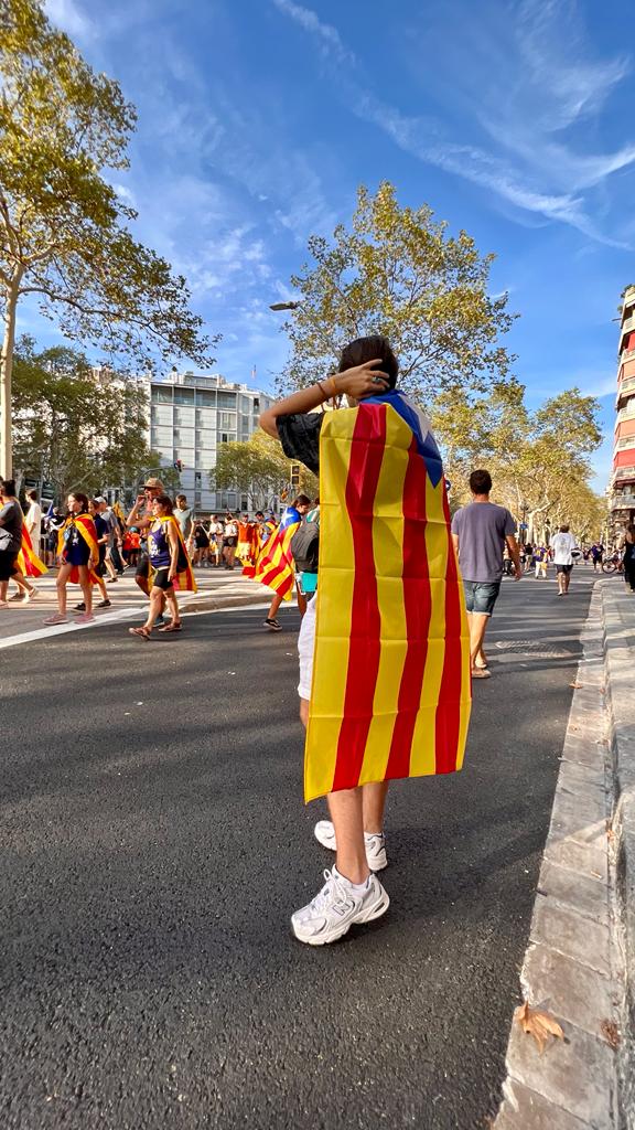 Mark Vasilyev en una manifestació independentista. FOTO: Cedida