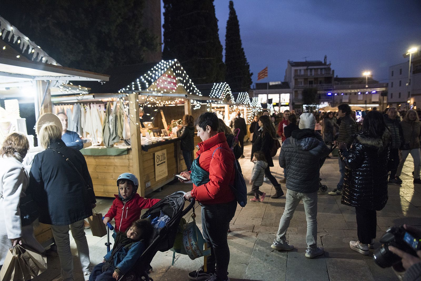 Encesa de llums de Nadal a Sant Cugat 2023. FOTO: Bernat Millet.