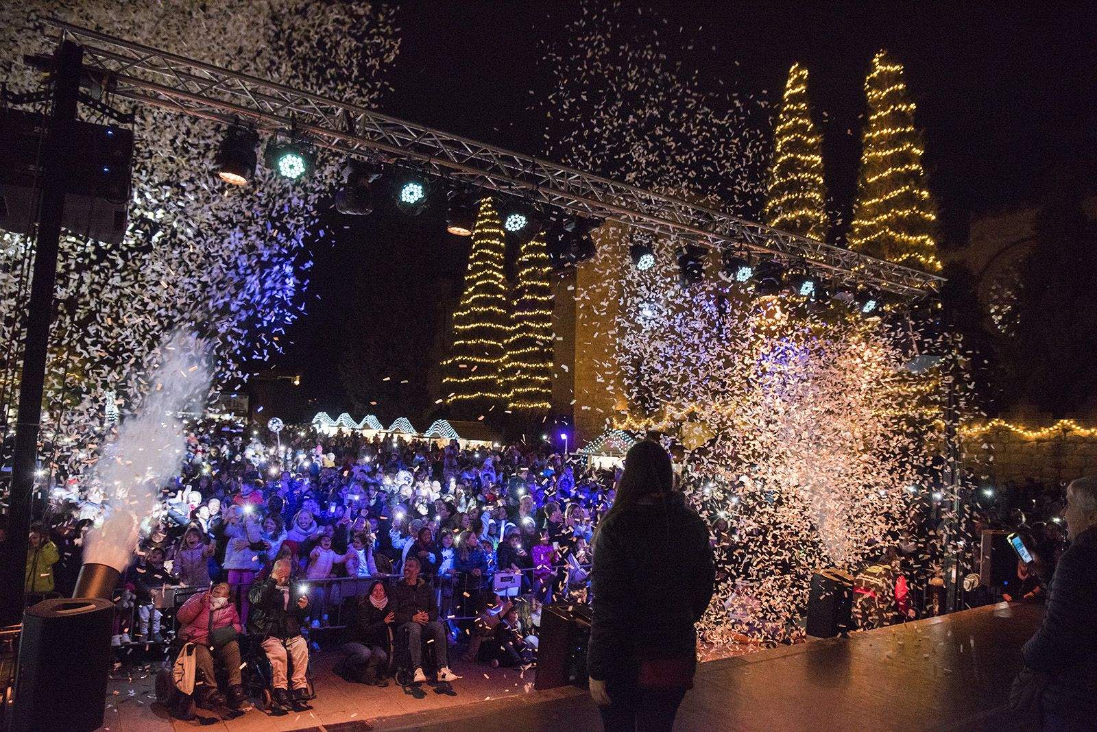 Encesa de llums de Nadal a Sant Cugat 2023. FOTO: Bernat Millet.