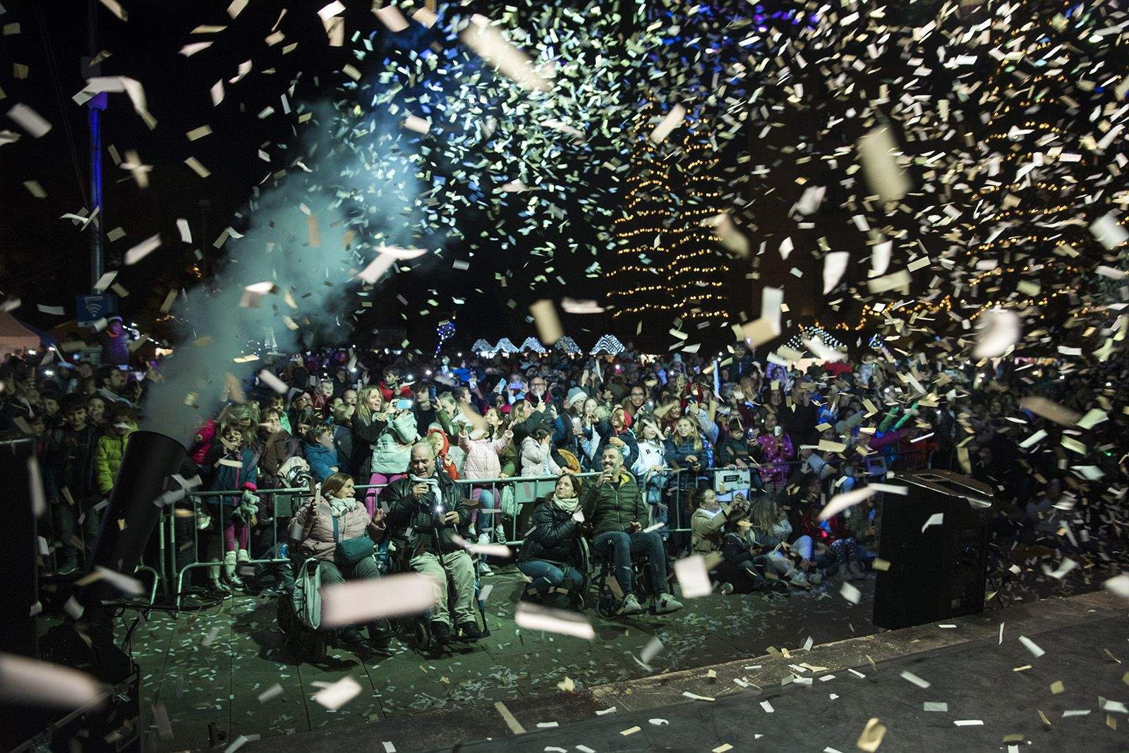 Encesa de llums de Nadal a Sant Cugat 2023. FOTO: Bernat Millet.