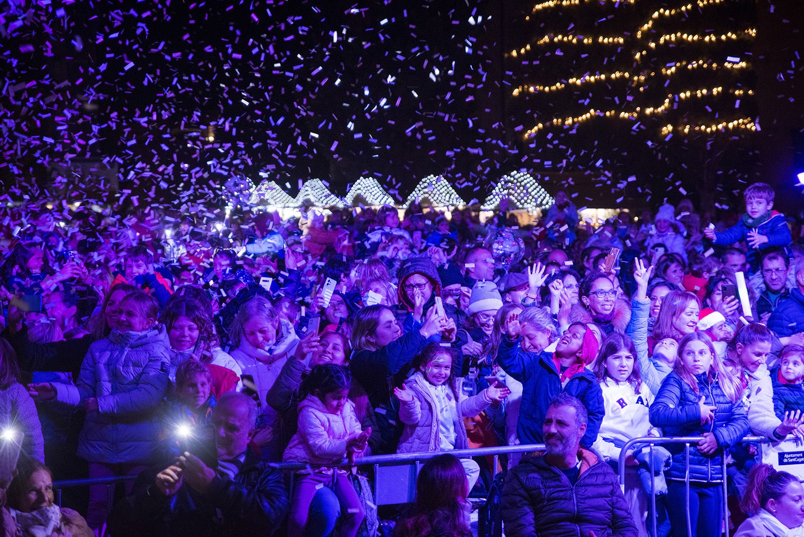 Encesa de llums de Nadal a Sant Cugat 2023. FOTO: Bernat Millet.