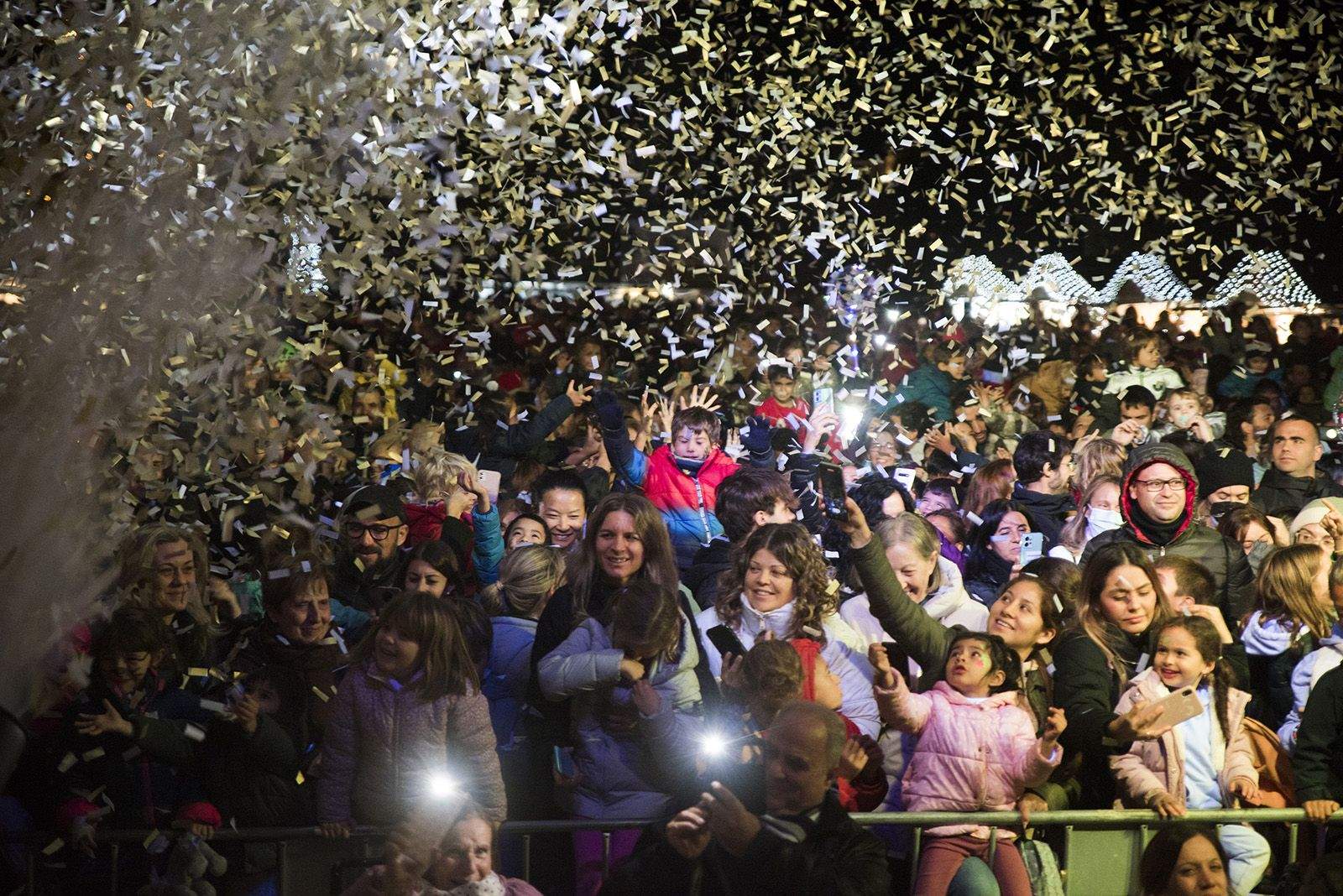 Encesa de llums de Nadal a Sant Cugat 2023. FOTO: Bernat Millet.