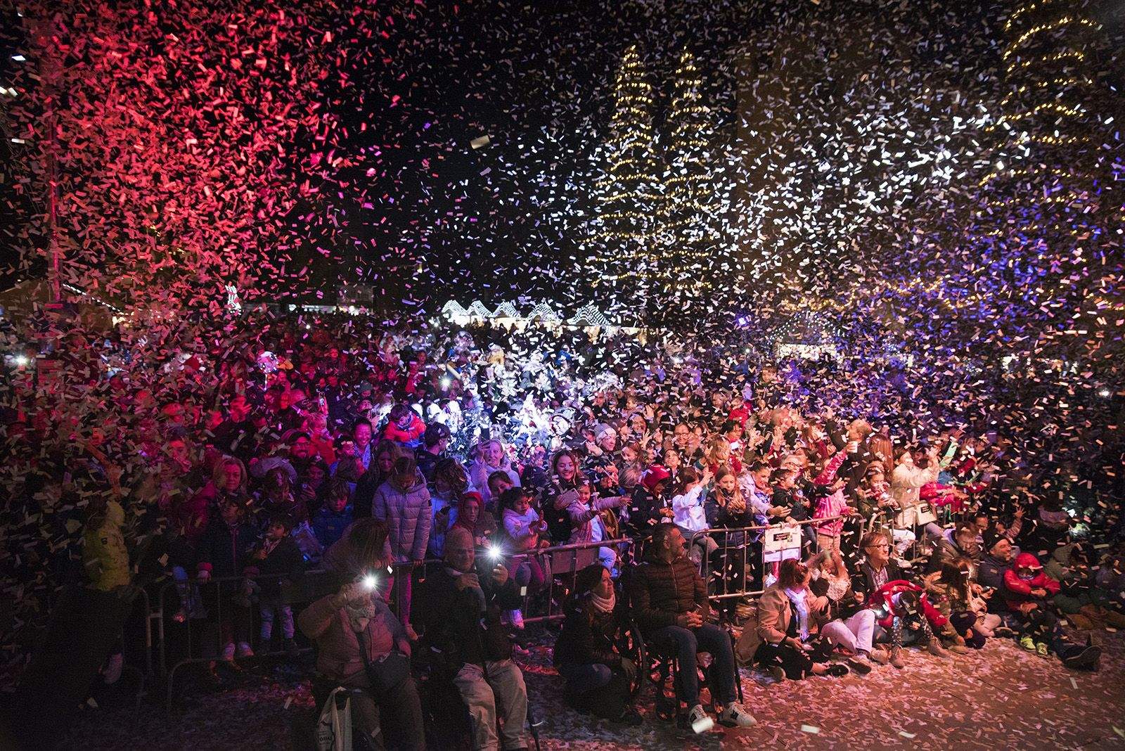 Encesa de llums de Nadal a Sant Cugat 2023. FOTO: Bernat Millet