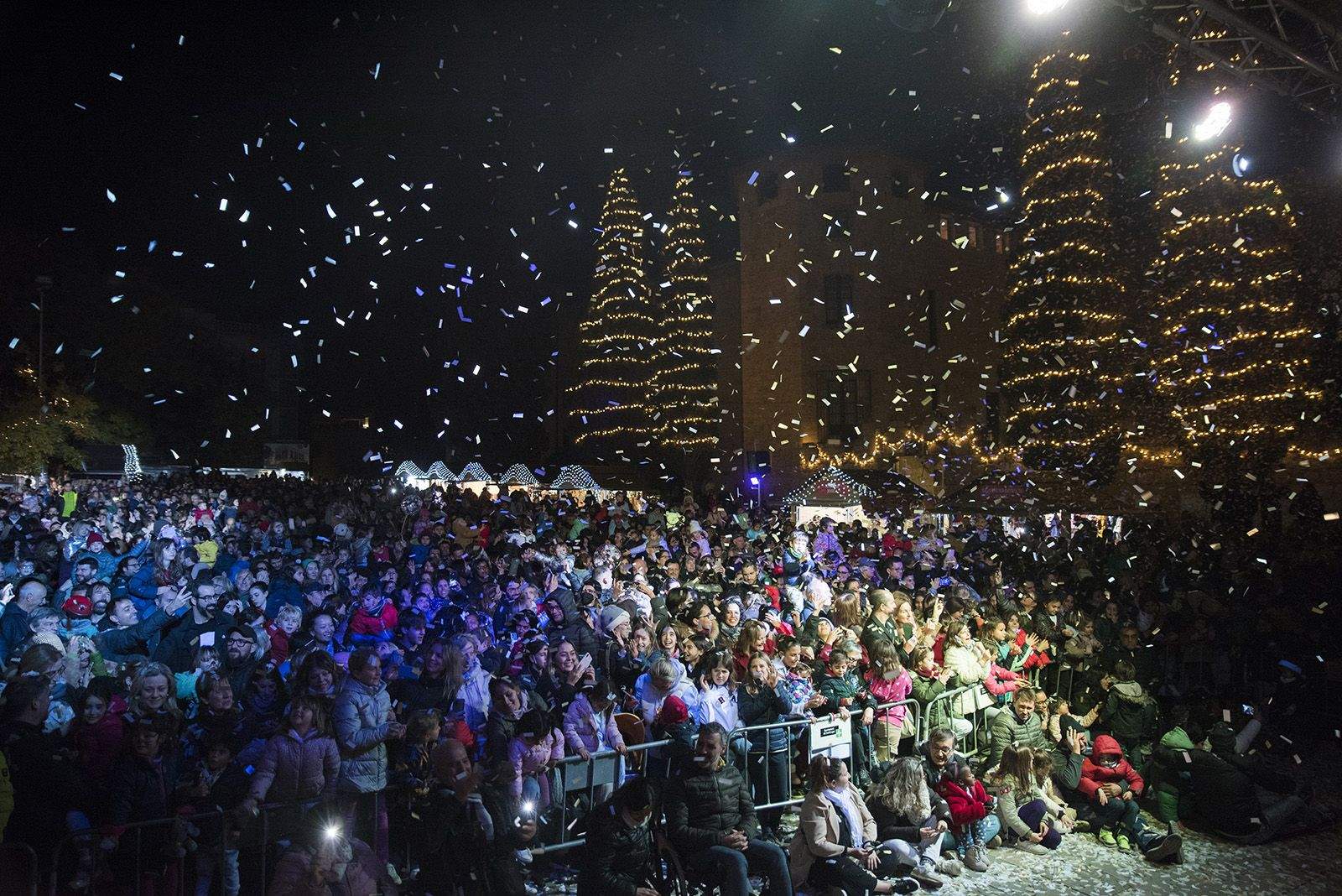 Encesa de llums de Nadal a Sant Cugat 2023. FOTO: Bernat Millet.