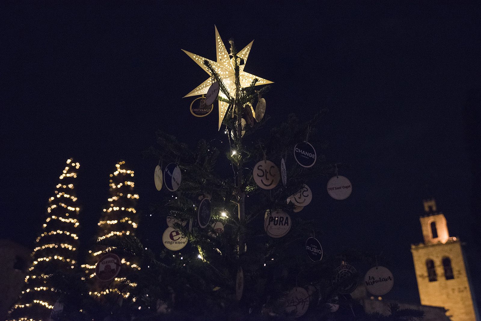 Encesa de llums de Nadal a Sant Cugat 2023. FOTO: Bernat Millet.
