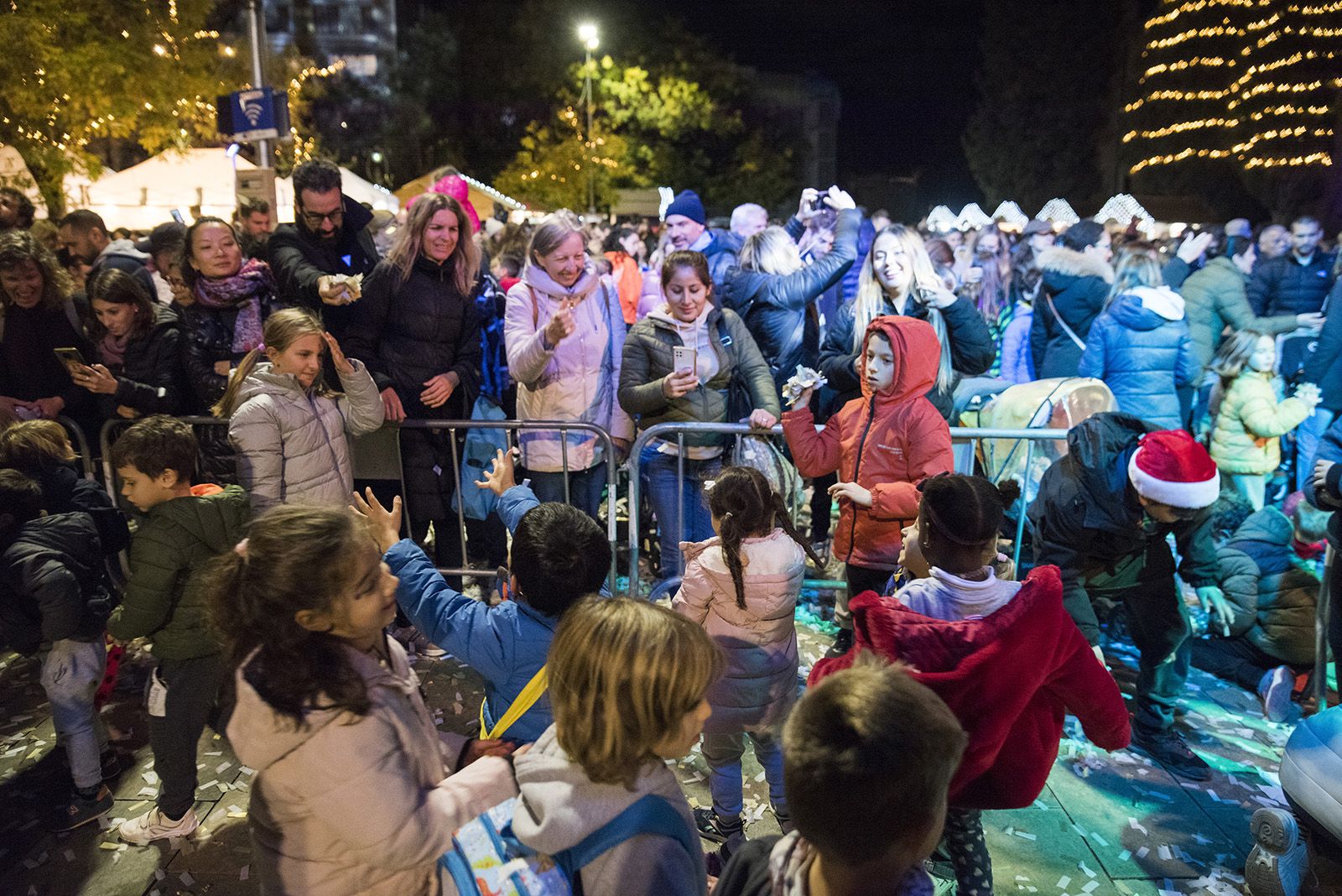 Encesa de llums de Nadal a Sant Cugat 2023. FOTO: Bernat Millet.