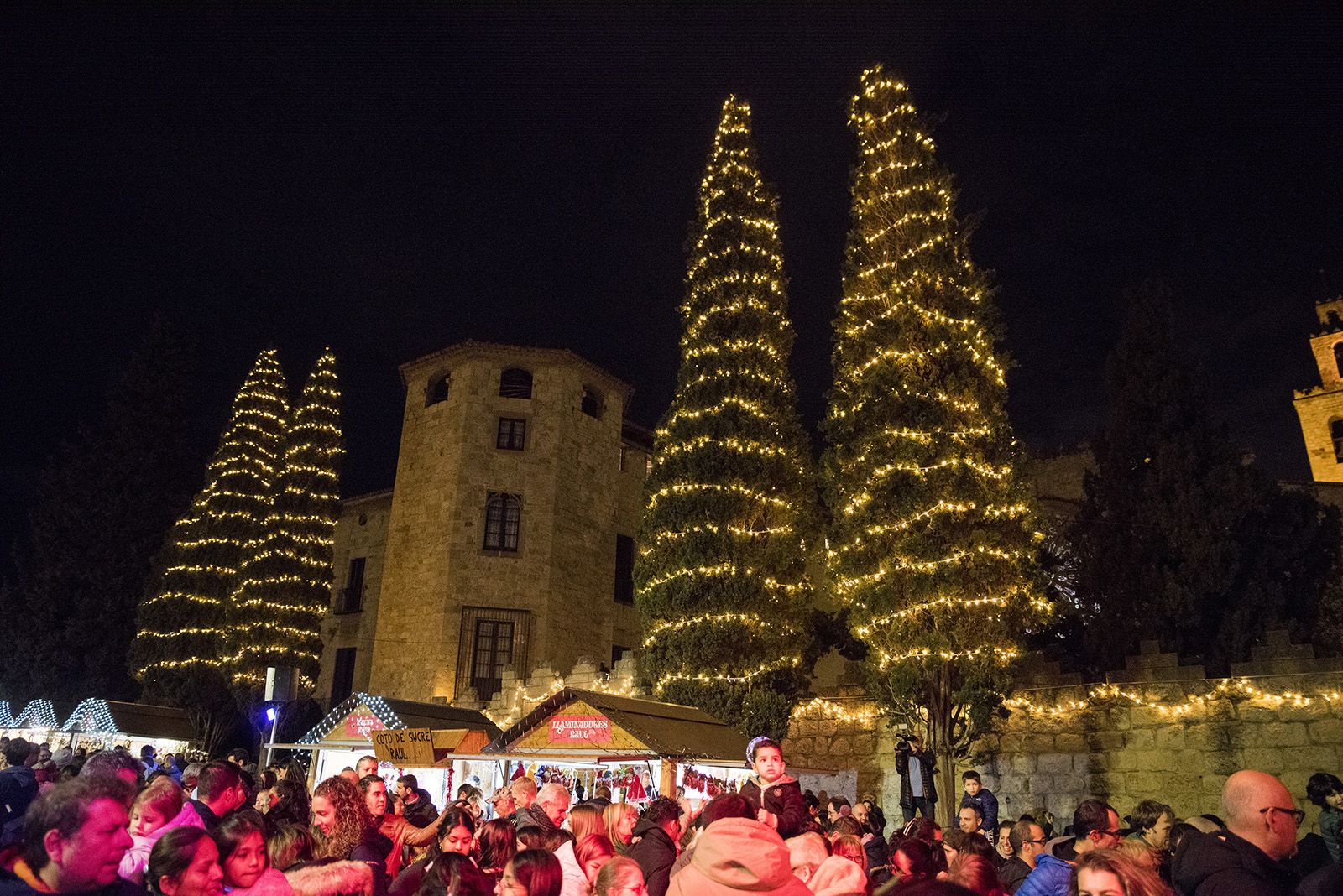 Encesa de llums de Nadal a Sant Cugat 2023. FOTO: Bernat Millet.
