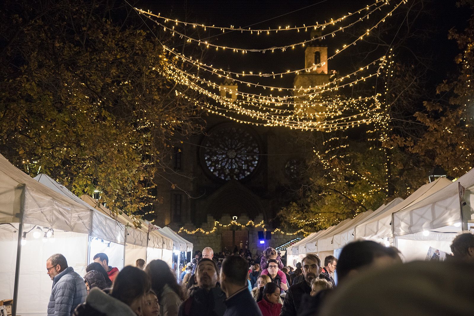 Encesa de llums de Nadal a Sant Cugat 2023. FOTO: Bernat Millet.