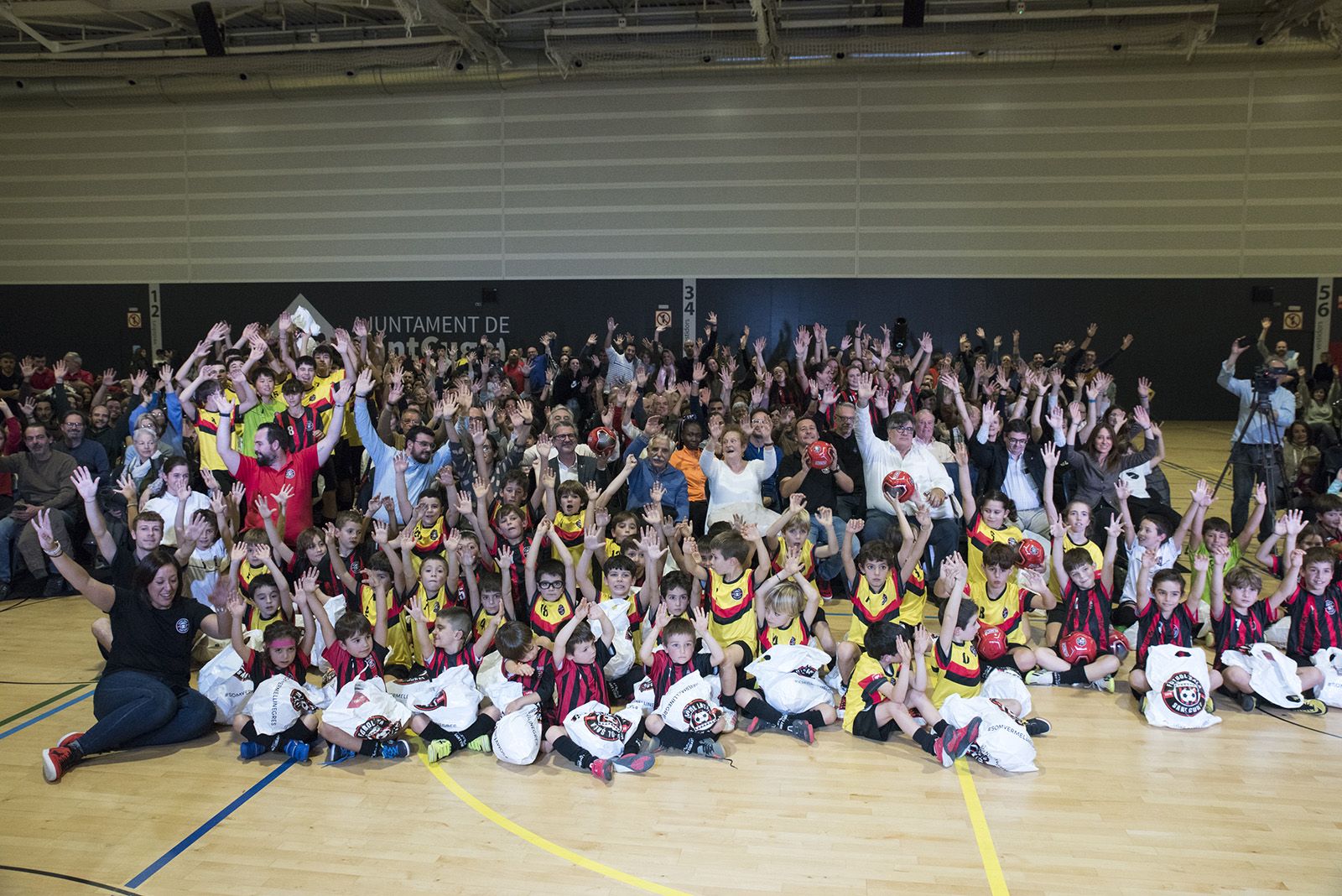Presentació dels equips de Futbol Sala Sant Cugat. FOTO: Bernat Millet.