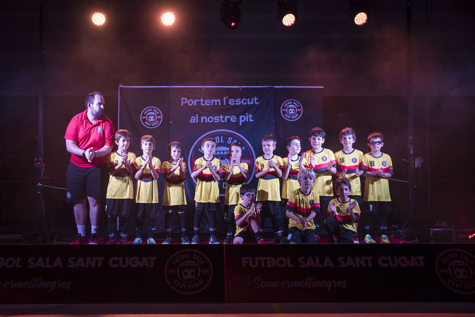 Presentació dels equips de Futbol Sala Sant Cugat. FOTO: Bernat Millet.