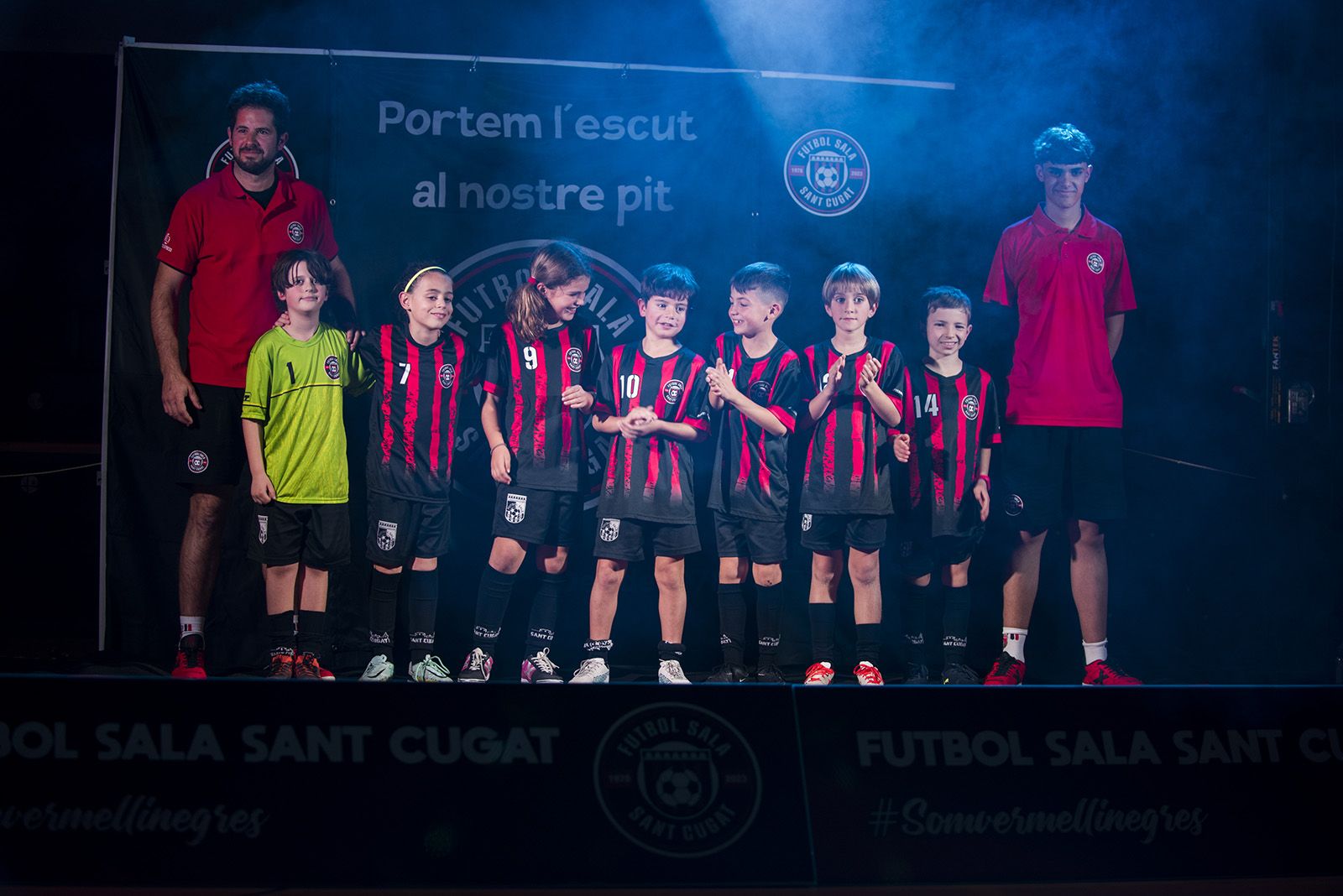 Presentació dels equips de Futbol Sala Sant Cugat. FOTO: Bernat Millet.