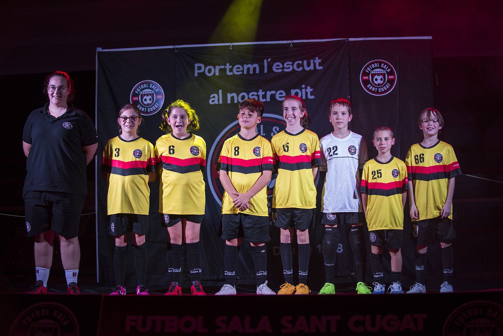 Presentació dels equips de Futbol Sala Sant Cugat. FOTO: Bernat Millet.