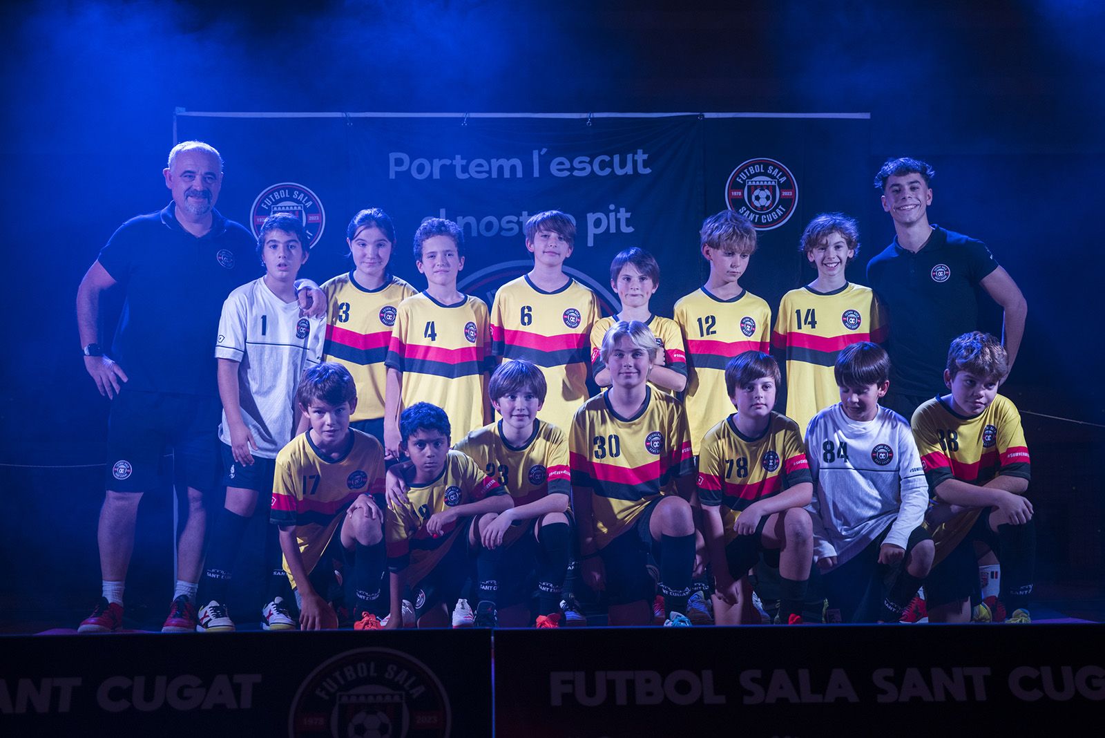 Presentació dels equips de Futbol Sala Sant Cugat. FOTO: Bernat Millet.