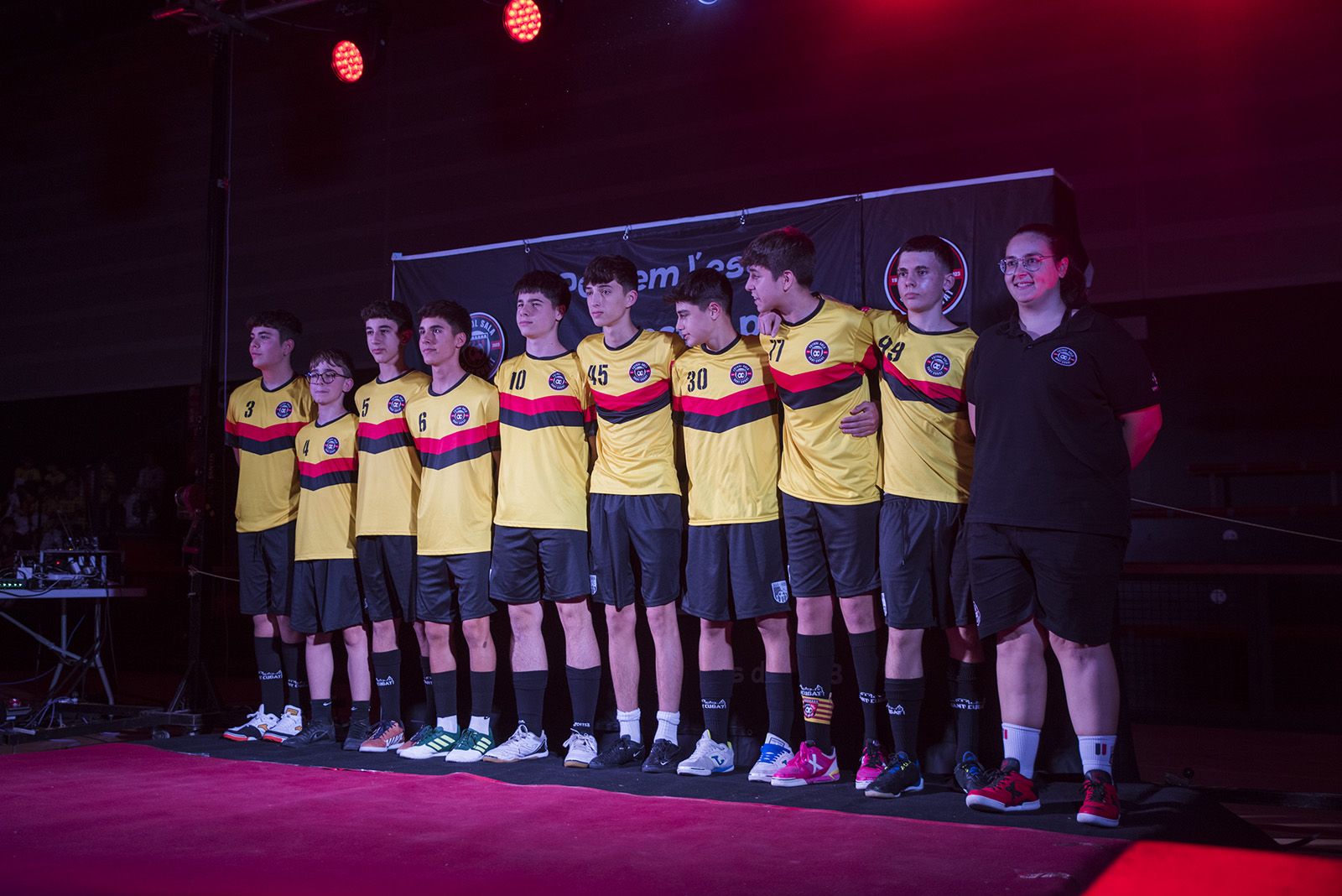 Presentació dels equips de Futbol Sala Sant Cugat. FOTO: Bernat Millet.