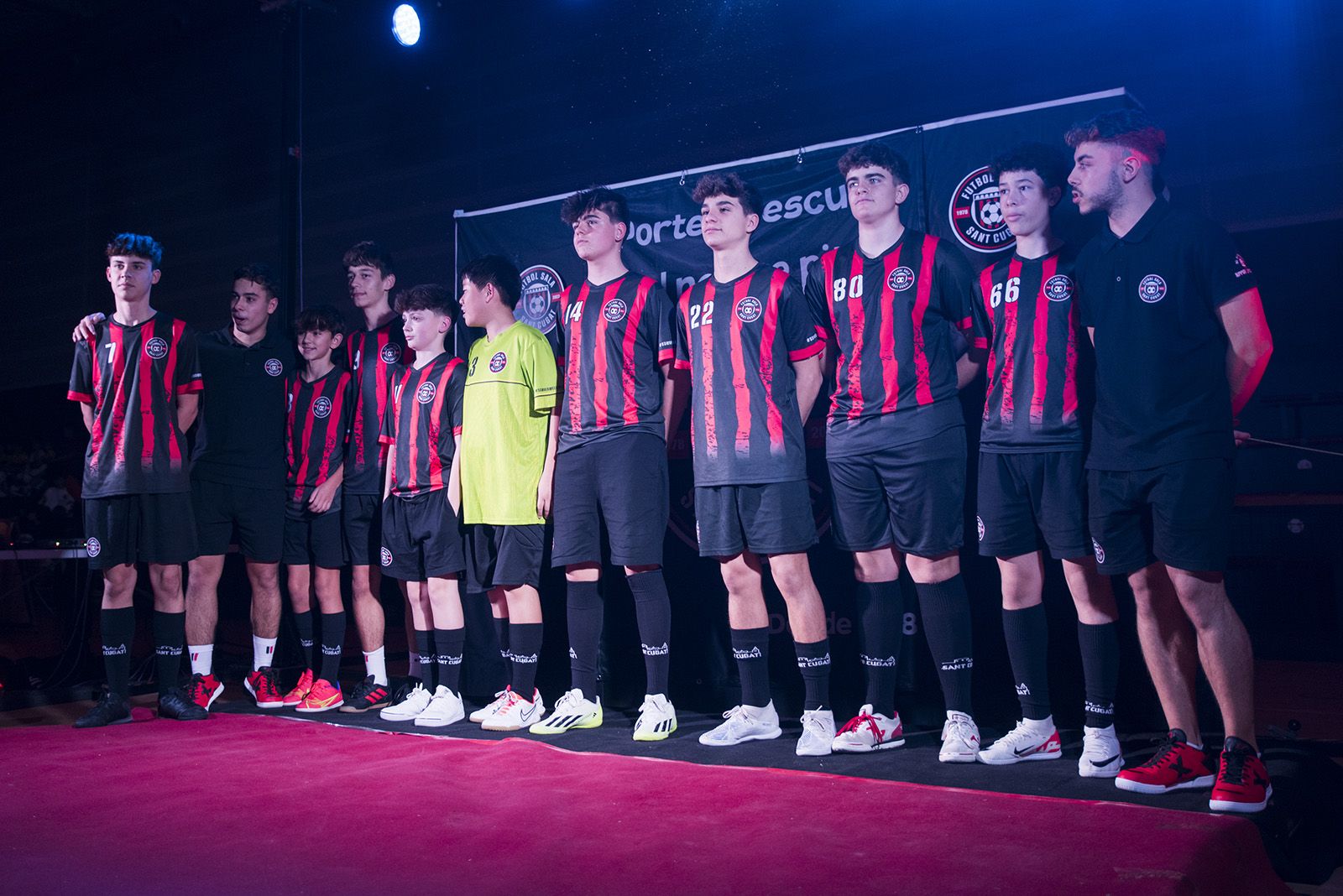 Presentació dels equips de Futbol Sala Sant Cugat. FOTO: Bernat Millet.