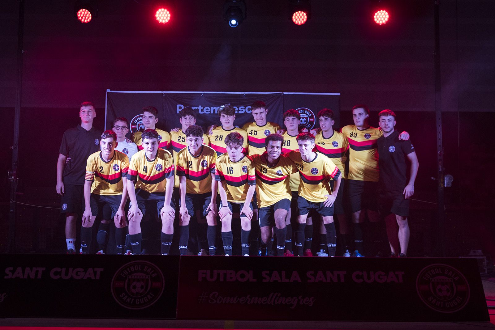 Presentació dels equips de Futbol Sala Sant Cugat. FOTO: Bernat Millet.
