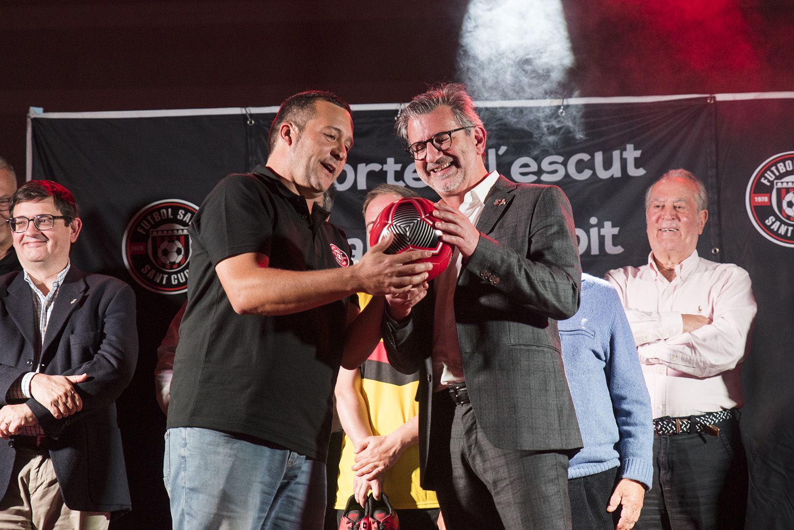 Presentació dels equips de Futbol Sala Sant Cugat. FOTO: Bernat Millet.