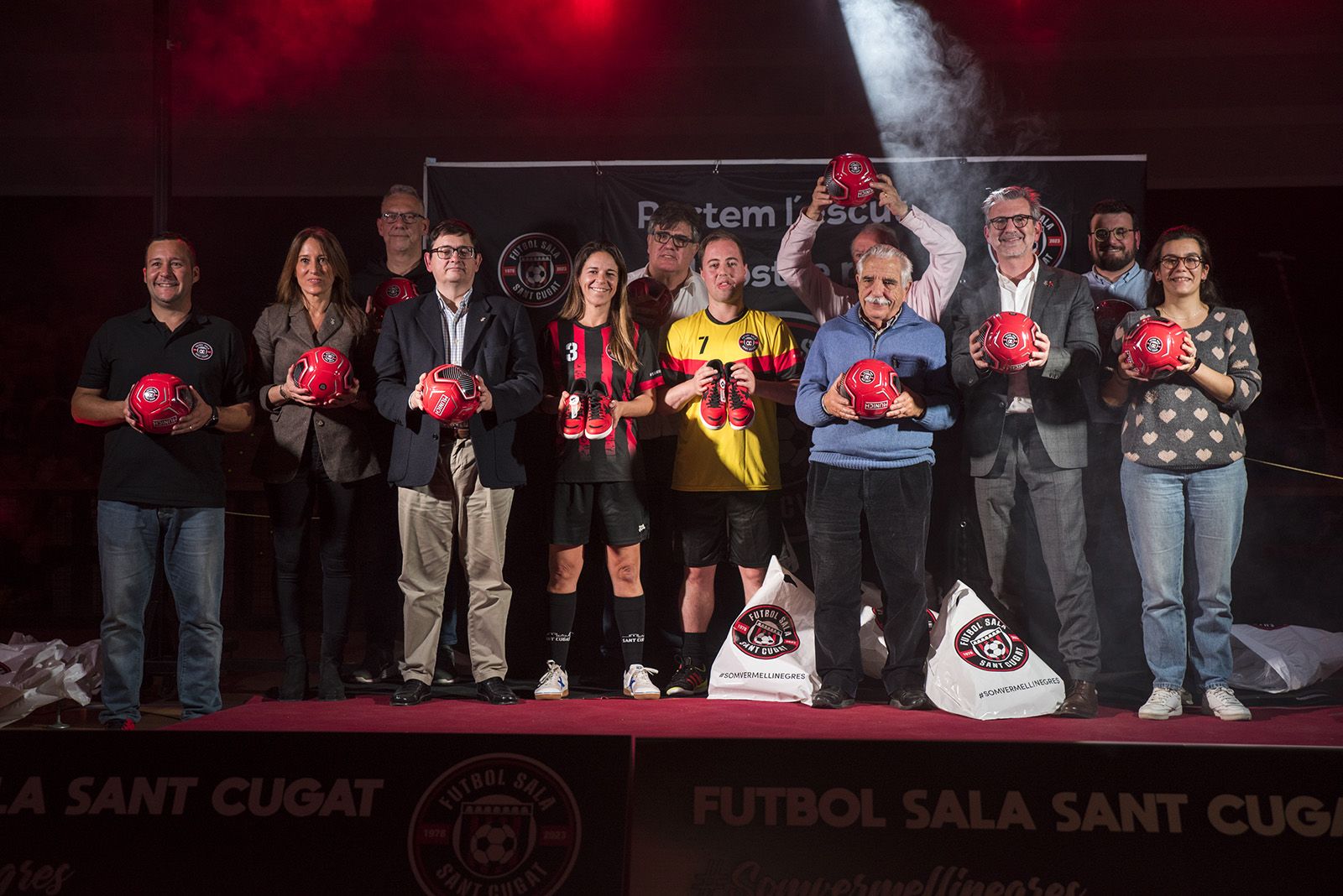 Presentació dels equips de Futbol Sala Sant Cugat. FOTO: Bernat Millet.