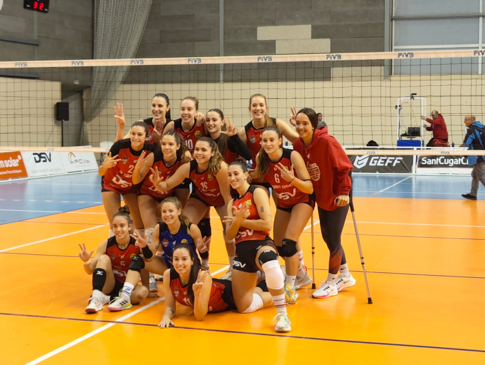 Imatge d'arxiu del primer equip del Volei Sant Cugat. FOTO: Eric Marco