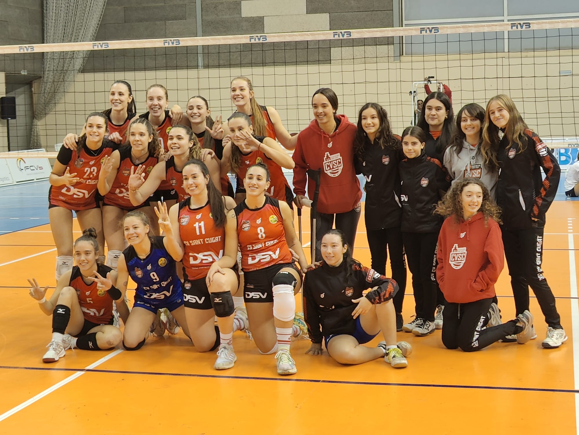 El DSV Club Voleibol Sant Cugat s'ha classificat per jugar la Copa de la Reina. FOTO: Eric Marco