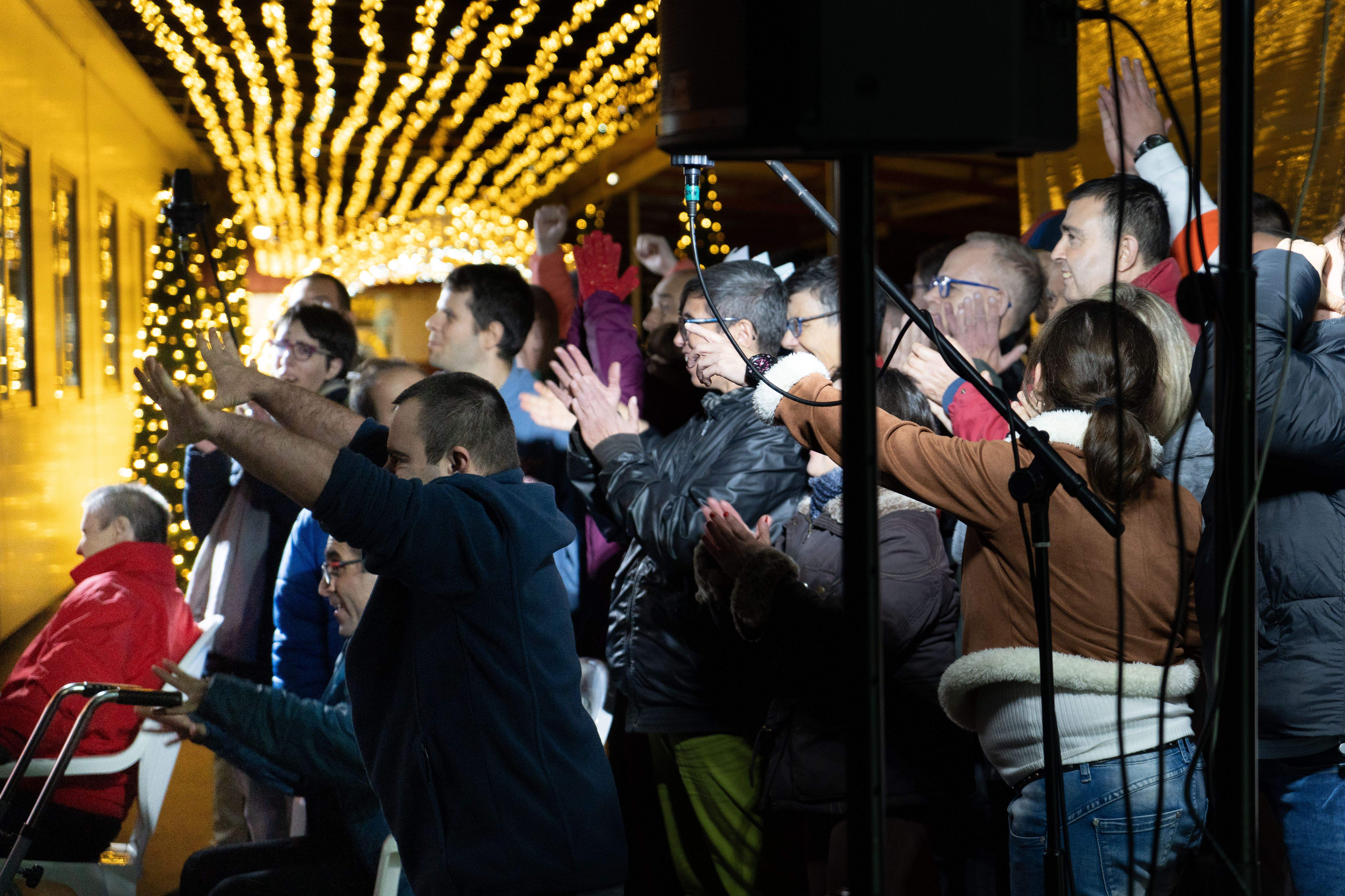 Encesa de llums a Catalònia Fundació Creactiva. FOTO: Carme de Olazabal
