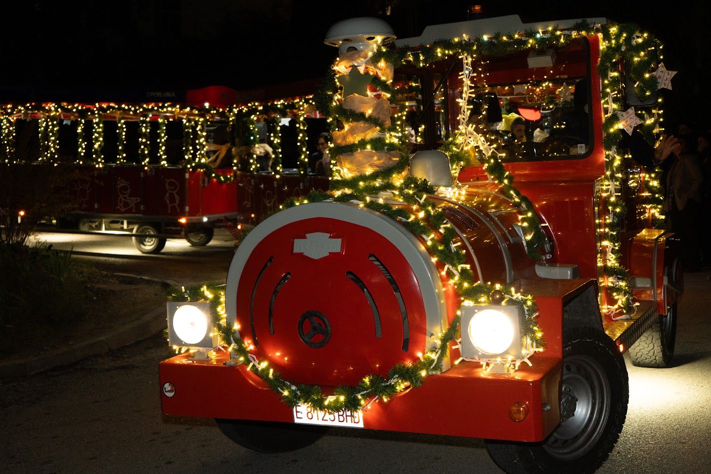 Trenet de Nadal a l'encesa de llums de Catalonia Fundació Creactiva. FOTO: Carme de Olazabal
