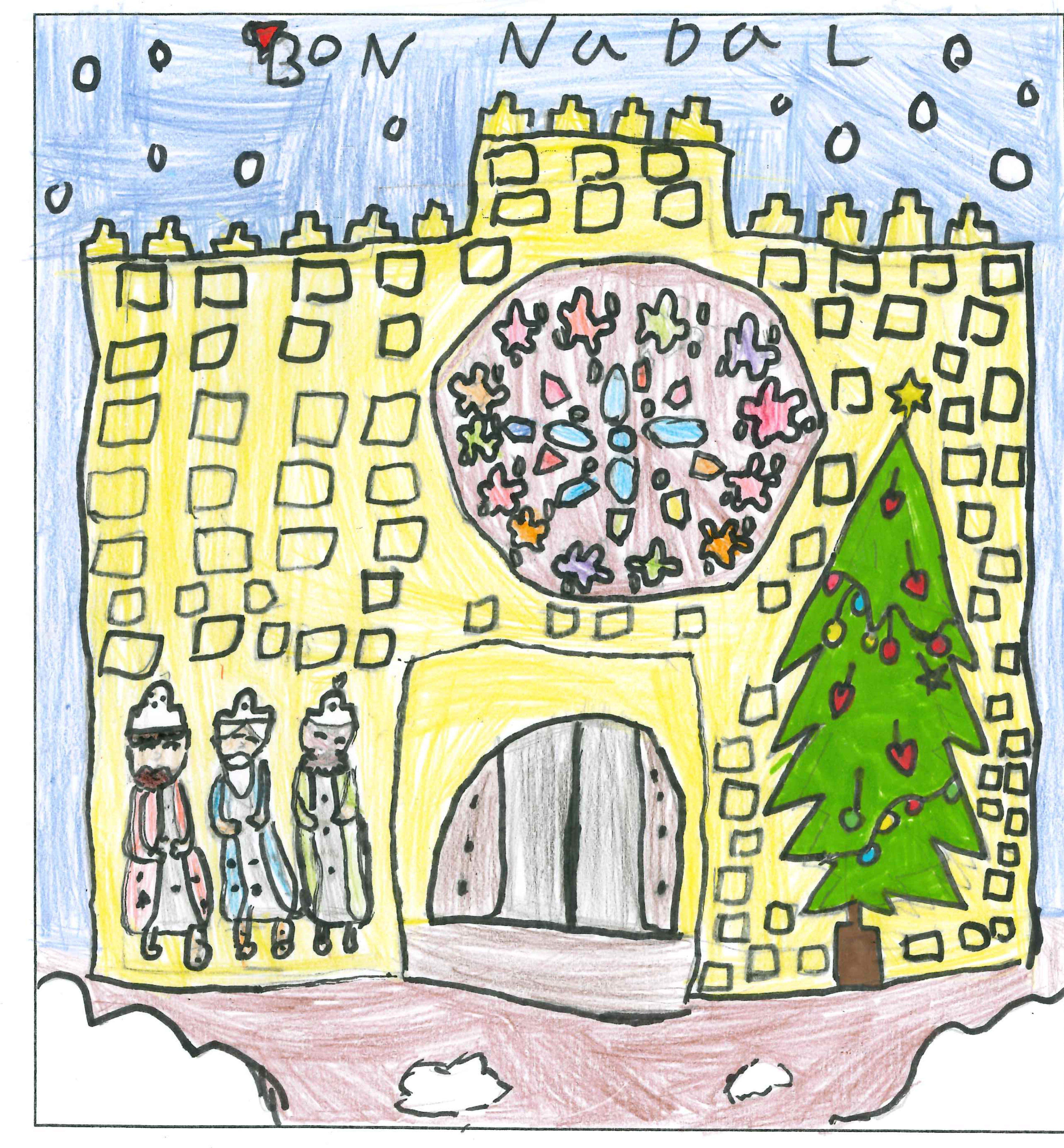 Postal finalista de l'Escola Joan Maragall Mariana Moscoso