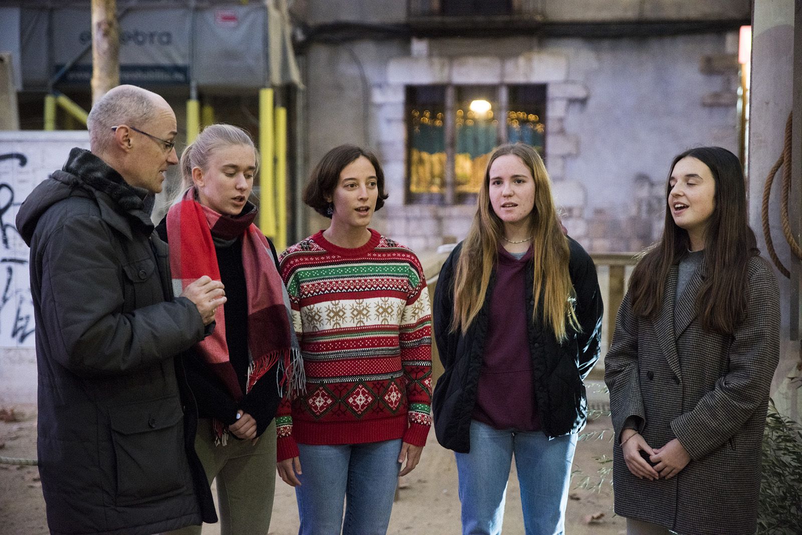 Inauguració del pessebre de la Plaça Barcelona. FOTO: Bernat Millet.